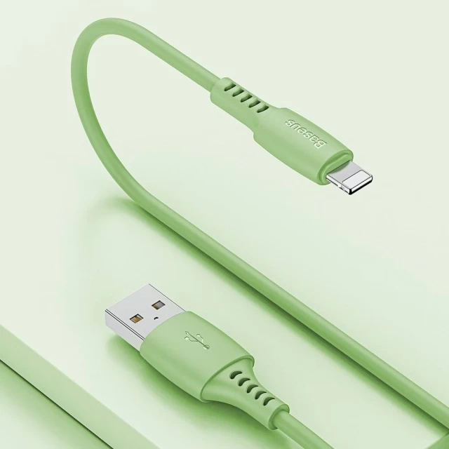 Кабель Baseus Colourful USB-A to Lightning 1.2m Green (CALDC-06)