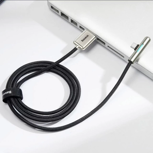 Кабель Baseus Iridescent Lamp USB-A to USB-C 1m Black (CAT7C-B01)