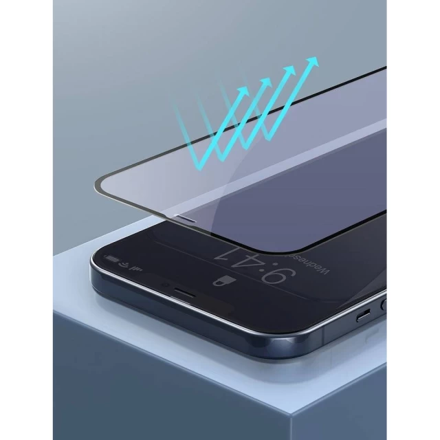 Захисне скло Baseus Curved-Screen Tempered Glass 0.23 mm для iPhone 12 mini Transparent (2 Pack) (SGAPIPH54N-PE01)