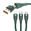 Кабель Baseus Flash 3-in-1 USB-C/USB-A to USB-C/Lightning/Micro-USB 1.2m Green (CA2T3-06)