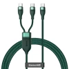 Кабель Baseus Flash 2-in-1 USB-C to 2xUSB-C 1.5m Green (CA1T2-C06)