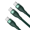 Кабель Baseus Flash 2-in-1 USB-C to 2xUSB-C 1.5m Green (CA1T2-C06)