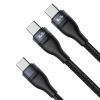 Кабель Baseus Flash 2-in-1 USB-C to USB-C/USB-C 1.5m Black (CA1T2-C01)