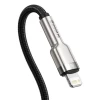 Кабель Baseus Cafule Metal USB-C to Lightning 0.25m Black (CATLJK-01)