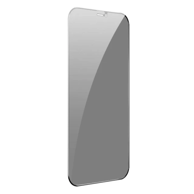 Защитное стекло Baseus Anti-Spy 0.3 mm для iPhone 12 mini Black (2 Pack) (SGAPIPH54N-KR01)