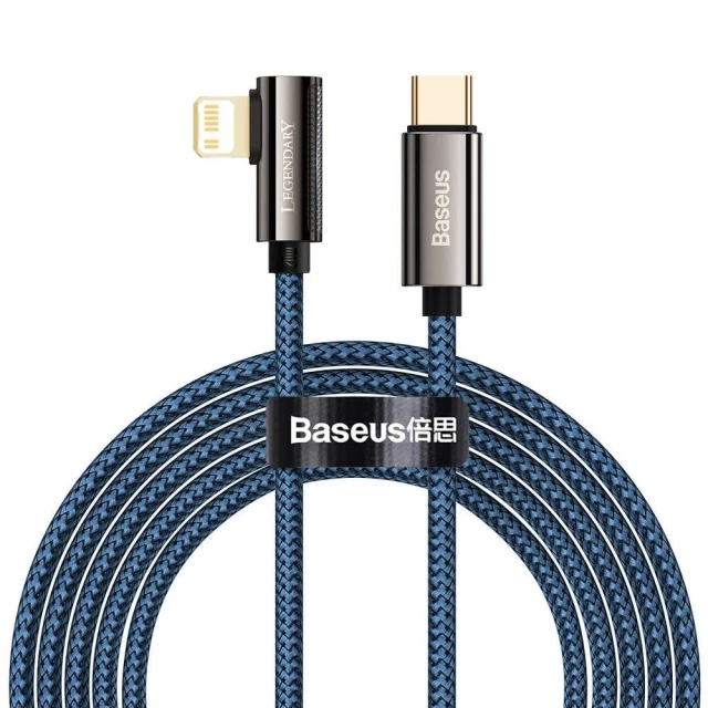 Кабель Baseus Legend Series Elbow Power Delivery 20W USB-C to Lightning 2m Blue (CACS000303)