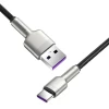Кабель Baseus Cafule Metal Quick Charge USB-A to USB-C 1m Black (CAKF000101)