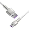 Кабель Baseus Cafule Metal Quick Charge USB-A to USB-C 2m White (CAKF000202)