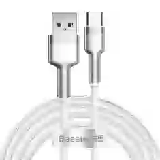 Кабель Baseus Cafule Metal Quick Charge USB-A to USB-C 2m White (CAKF000202)