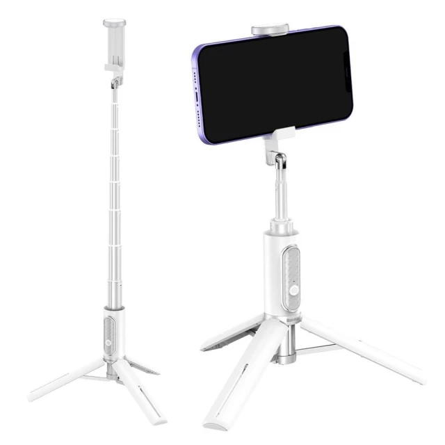 Трипод Baseus Traveler Bluetooth Tripod White (ZPBL000002)