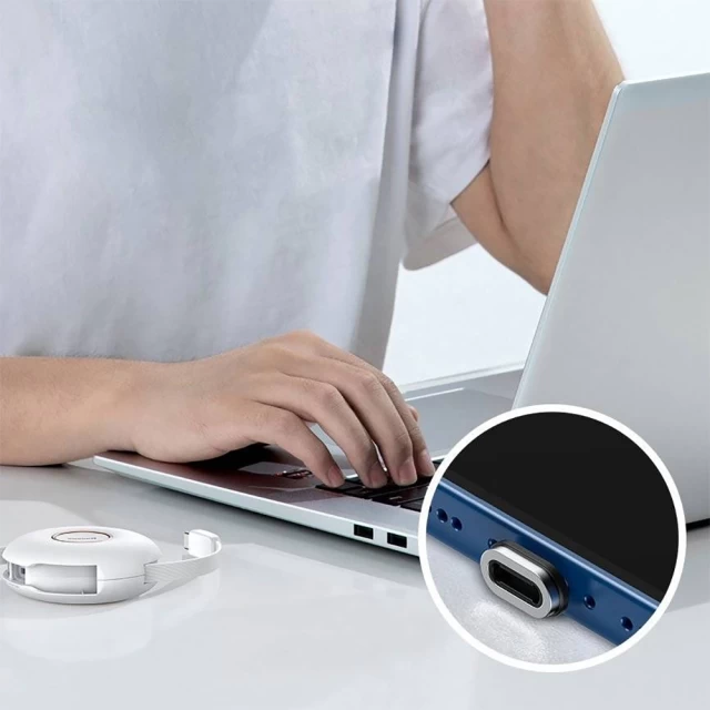 Кабель Baseus Zinc Magnetic 3-in-1 USB-C to USB-C/Lightning/Micro-USB 1m White (CAMLC-02)