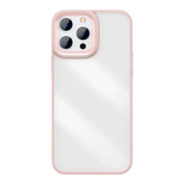 Чехол Baseus Crystal для iPhone 13 Pro Max Pink (ARJT001104)