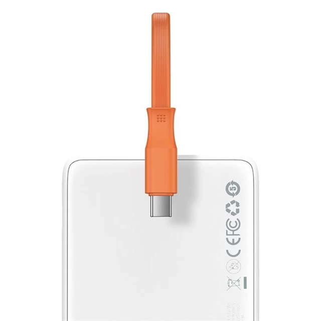 Портативний зарядний пристрій Baseus Block 20000 mAh 22.5W PD with USB-C 0.3m Cable White (PPLK000102)