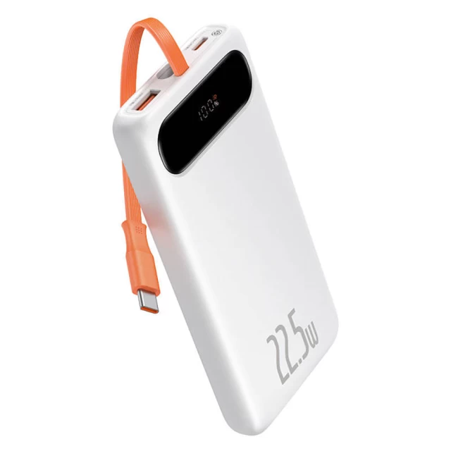 Портативное зарядное устройство Baseus Block 20000 mAh 22.5W PD with USB-C 0.3m Cable White (PPLK000102)