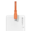 Портативное зарядное устройство Baseus Amblight Digital Display Fast Charge 20000 mAh 22.5W with USB-C Cable White (PPLK000102)