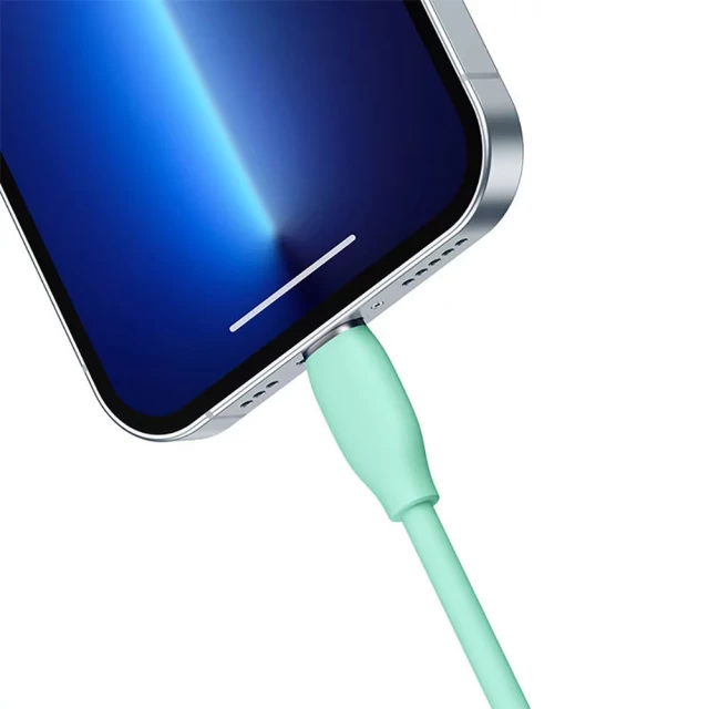 Кабель Baseus Jelly Liquid Silica Gel USB-C to Lightning 1.2m Green (CAGD020006)