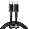 Кабель Baseus Power Delivery Quick Charge USB-C to USB-C 1m Black (CATGD-01)