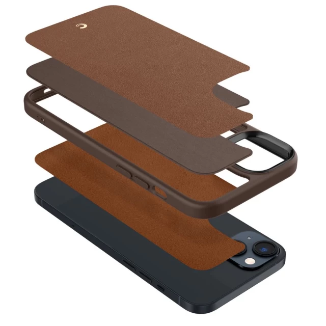 Чехол Spigen Cyrill Kajuk для iPhone 14 Plus Saddle Brown with MagSafe (ACS04947)