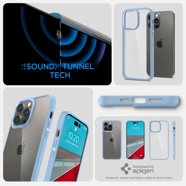 Чохол Spigen Ultra Hybrid для iPhone 14 Pro Max Sierra Blue (ACS04820)