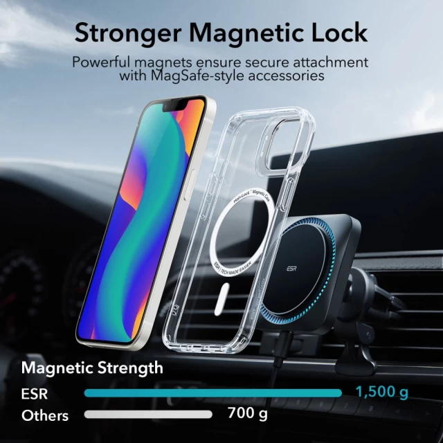 Чохол ESR Classic Kickstand Halolock для iPhone 14 | 13 Clear with MagSafe (4894240161524)