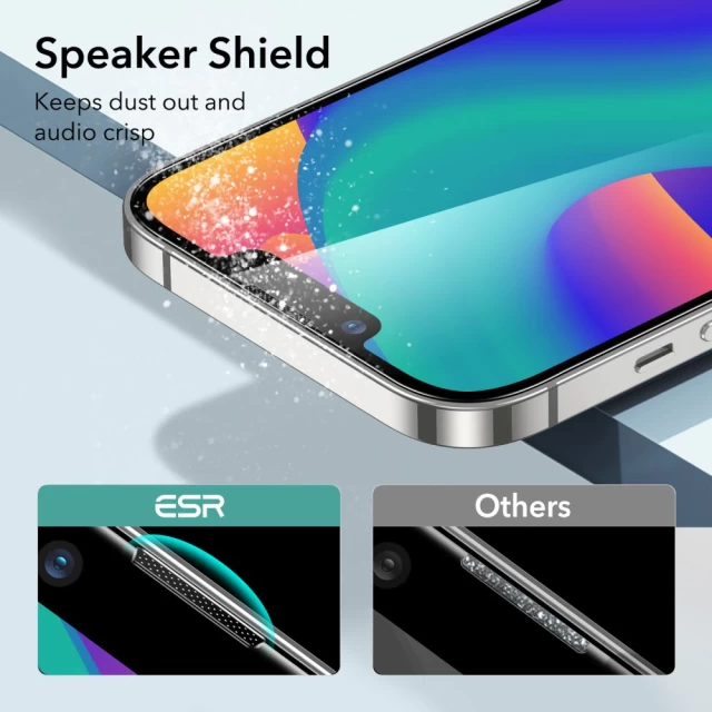 Защитное стекло ESR Screen Shield для iPhone 13 | 13 Pro | 14 Clear (4894240174982)
