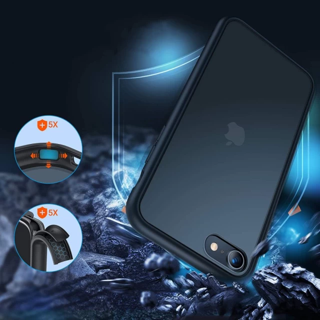 Чехол Tech-Protect Mattfit для iPhone 7 | 8 | SE 2020/2022 Black (9589046920660)
