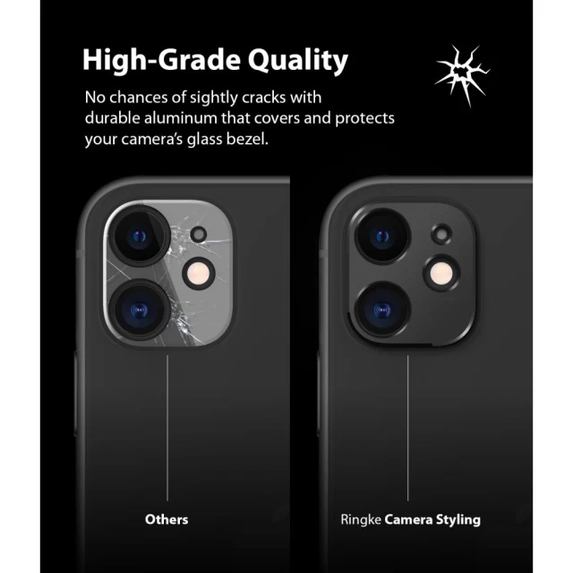 Защитное стекло для камеры Ringke Camera Styling для iPhone 11 Black (ACCS0001)