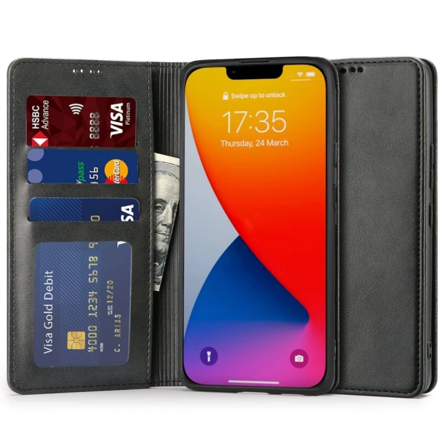 Чохол Tech-Protect Wallet Magnet для iPhone 14 Black (9589046925641)