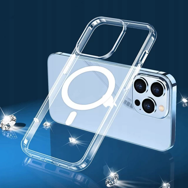 Чехол Tech-Protect Flexair Hybrid для iPhone 14 Clear with MagSafe (9589046925375)