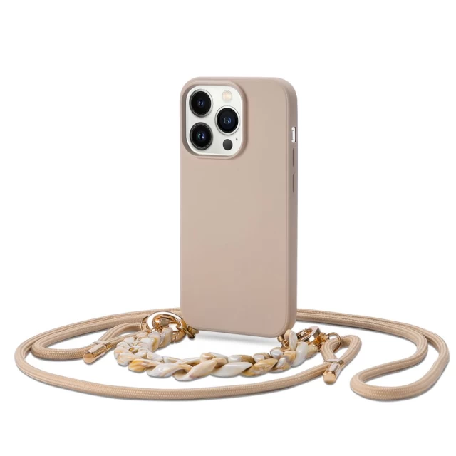 Чехол Tech-Protect Icon Chain для iPhone 14 Pro Beige (9589046925085)