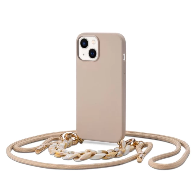 Чехол Tech-Protect Icon Chain для iPhone 14 Plus Beige (9589046925122)