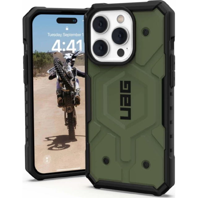 Чохол UAG Pathfinder Olive для iPhone 14 Pro with MagSafe (114054117272)