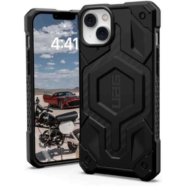 Чехол UAG Monarch Pro Carbon Fiber для iPhone 14 Plus with MagSafe (114029114242)