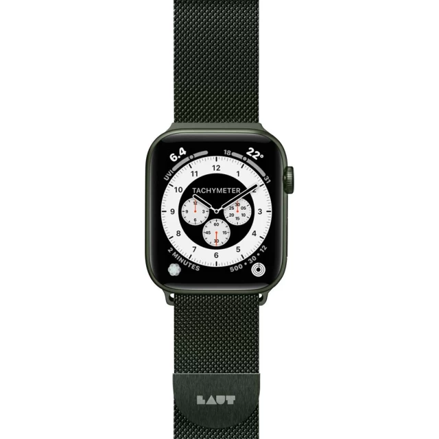 Ремінець LAUT STEEL LOOP для Apple Watch 49 | 45 | 44 | 42 mm Green (L_AWL_ST_GN)