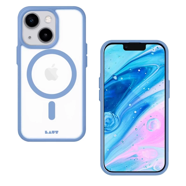 Чехол LAUT HUEX PROTECT для iPhone 14 Ocean Blue with MagSafe (L_IP22A_HPT_BL)