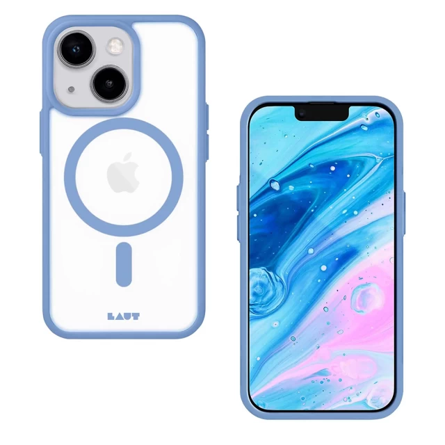 Чохол LAUT HUEX PROTECT для iPhone 14 Ocean Blue with MagSafe (L_IP22A_HPT_BL)