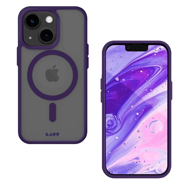 Чохол LAUT HUEX PROTECT для iPhone 14 Dark Purple with MagSafe (L_IP22A_HPT_DPU)