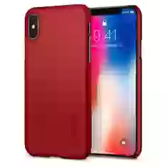 Чохол Spigen Thin Fit для iPhone X Red Metalic (057CS22109)