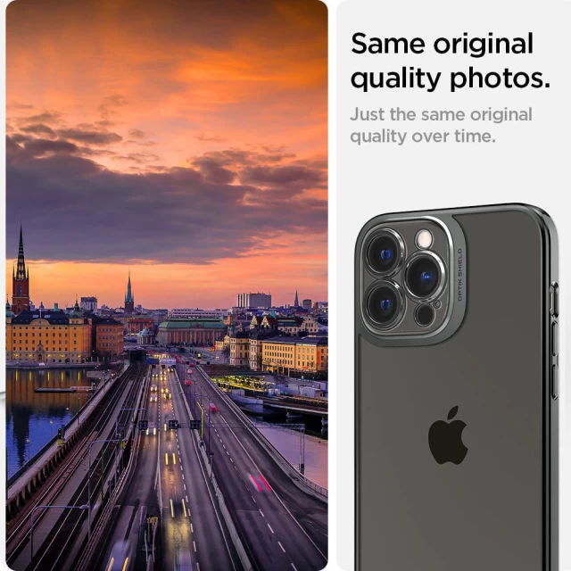 Чехол Spigen Optik Crystal для iPhone 13 Pro Max Chrome Grey (ACS03217)