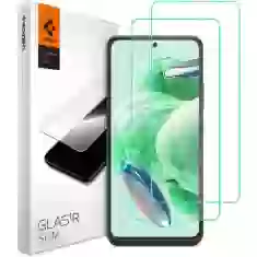 Захисне скло Spigen Glas.TR Slim для Xiaomi Redmi Note 12 5G | Poco X5 5G Clear (2 Pack) (AGL06048)