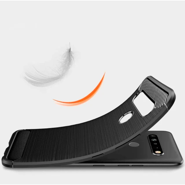 Чохол HRT Carbon Case для LG K41s Black (9111201909069)