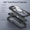 Чехол ESR Armor Tough Kickstand Halolock для iPhone 15 Plus Black Clear with MagSafe (4894240176610)