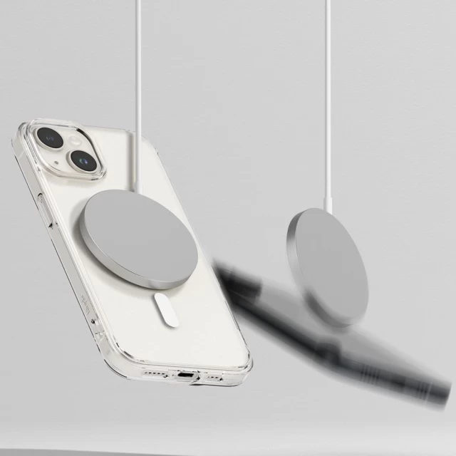 Чехол Ringke Fusion Magnetic для iPhone 15 Plus Matte Clear with MagSafe (8809919308113)