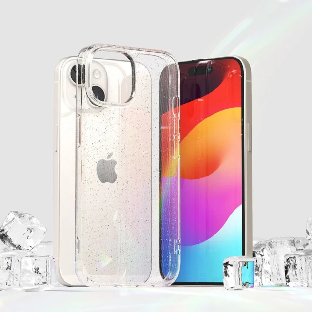 Чохол Ringke Air для iPhone 15 Glitter Clear (8809919309233)