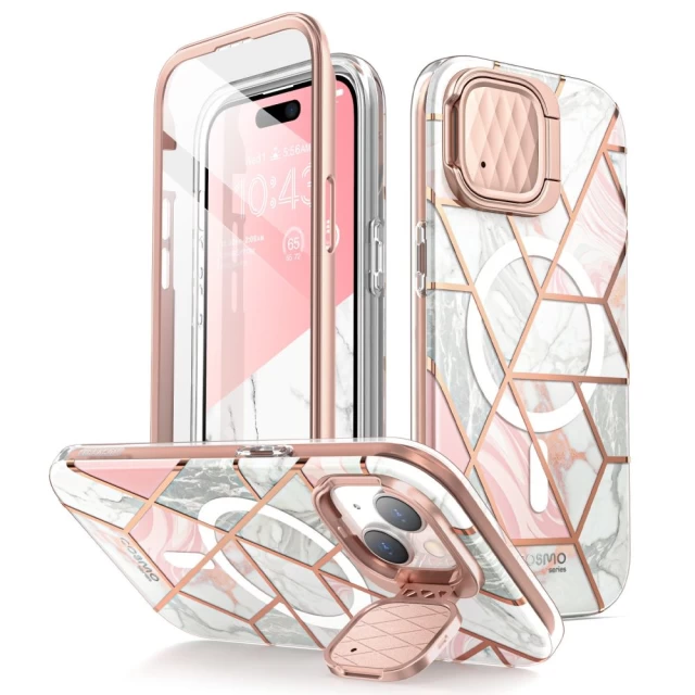 Чохол Supcase Cosmo Mag для iPhone 15 Marble with MagSafe (843439124318)
