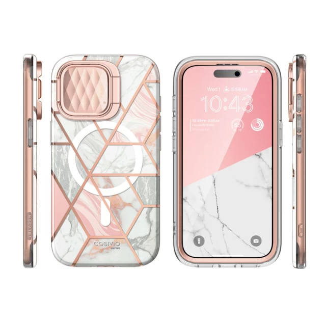 Чехол Supcase Cosmo Mag для iPhone 15 Pro Marble with MagSafe (843439124462)