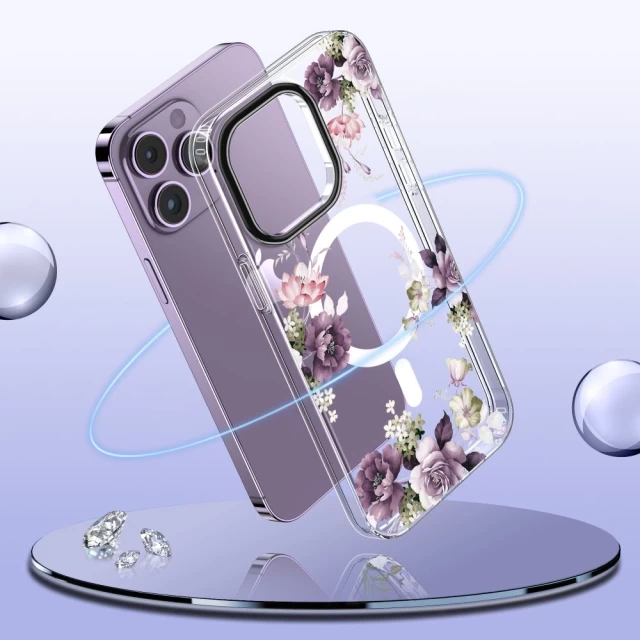 Чохол Tech-Protect Magmood для iPhone 15 Pro Spring Floral with MagSafe (9319456605389)
