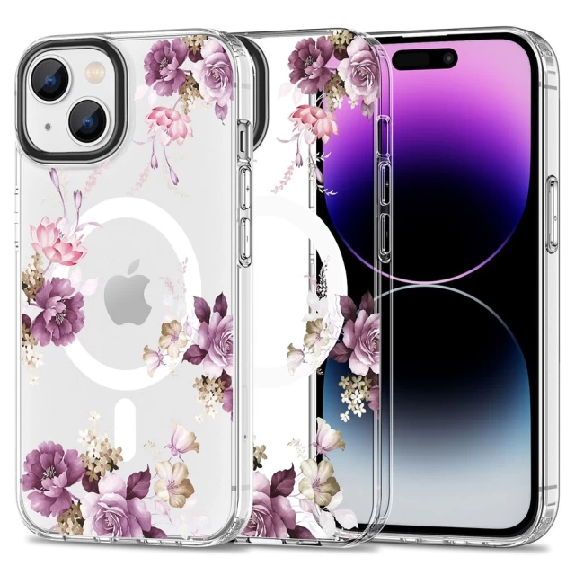 Чохол Tech-Protect Magmood для iPhone 15 Plus Spring Floral with MagSafe (9319456605440)