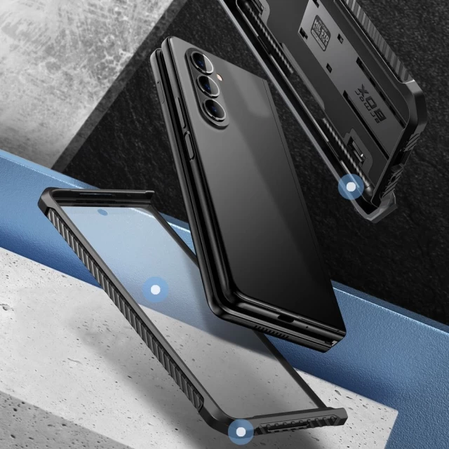 Чохол і захисне скло Supcase Iblsn Armorbox Pen для Samsung Galaxy Fold5 (F946) Black (843439137660)