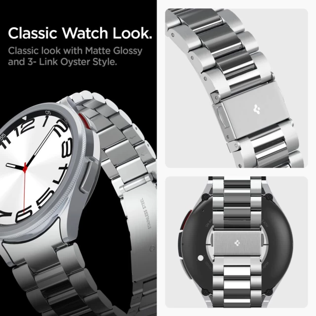 Ремінець Spigen Modern Fit Band для Samsung Galaxy Watch 6 Classic 47 mm Silver (AMP06489)